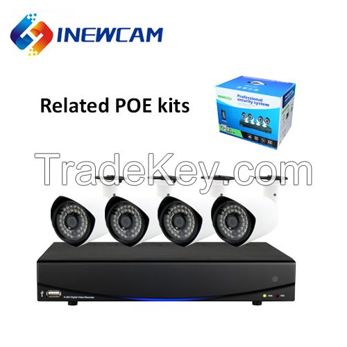 2MP 4CH H.264 Motion Detection POE NVR