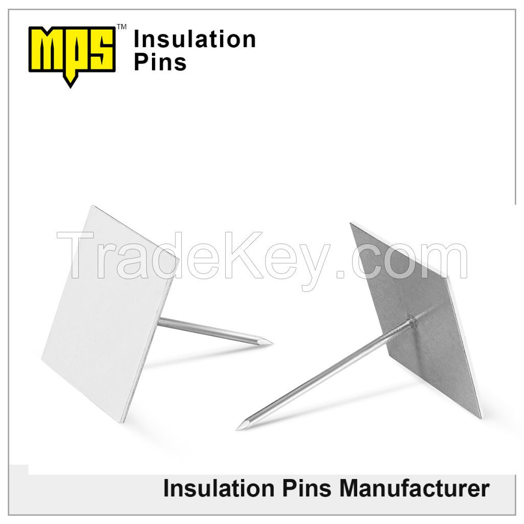 12Gauge 1-5/8" long 50Ã50mm base self stick pins