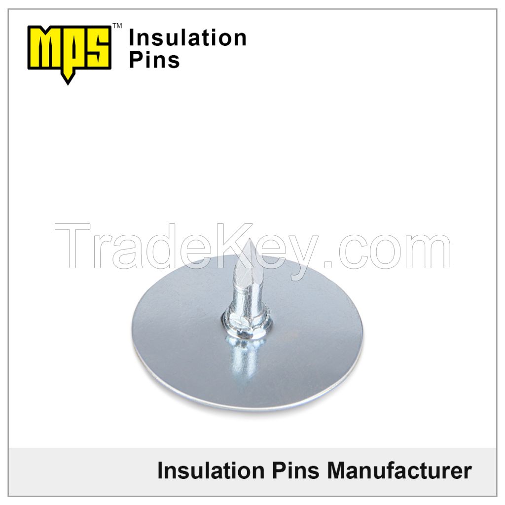 aluminum foil faced insulation Cup head weld pins with paper washer