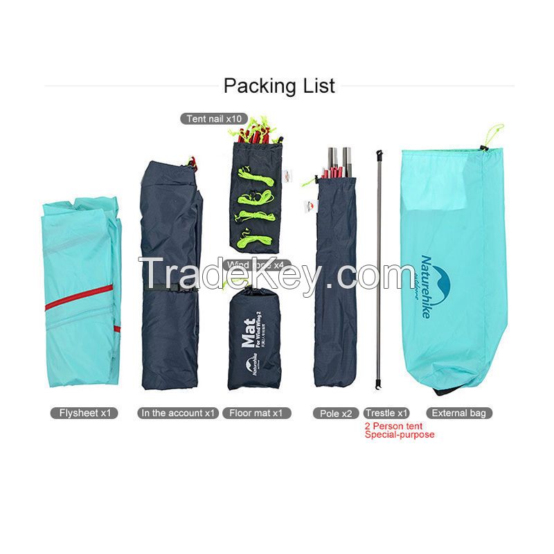 1-2 Person Festival Camping Hiking Outdoor Tent Waterproof 3-Season Double Layer 