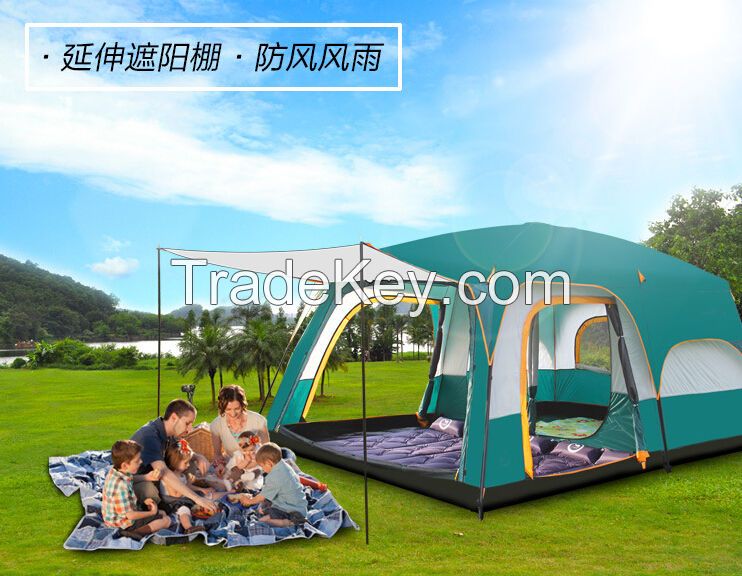 1-10 Person Outdoor Camping Tent Waterproof 4 Season Family House Hiking Tent