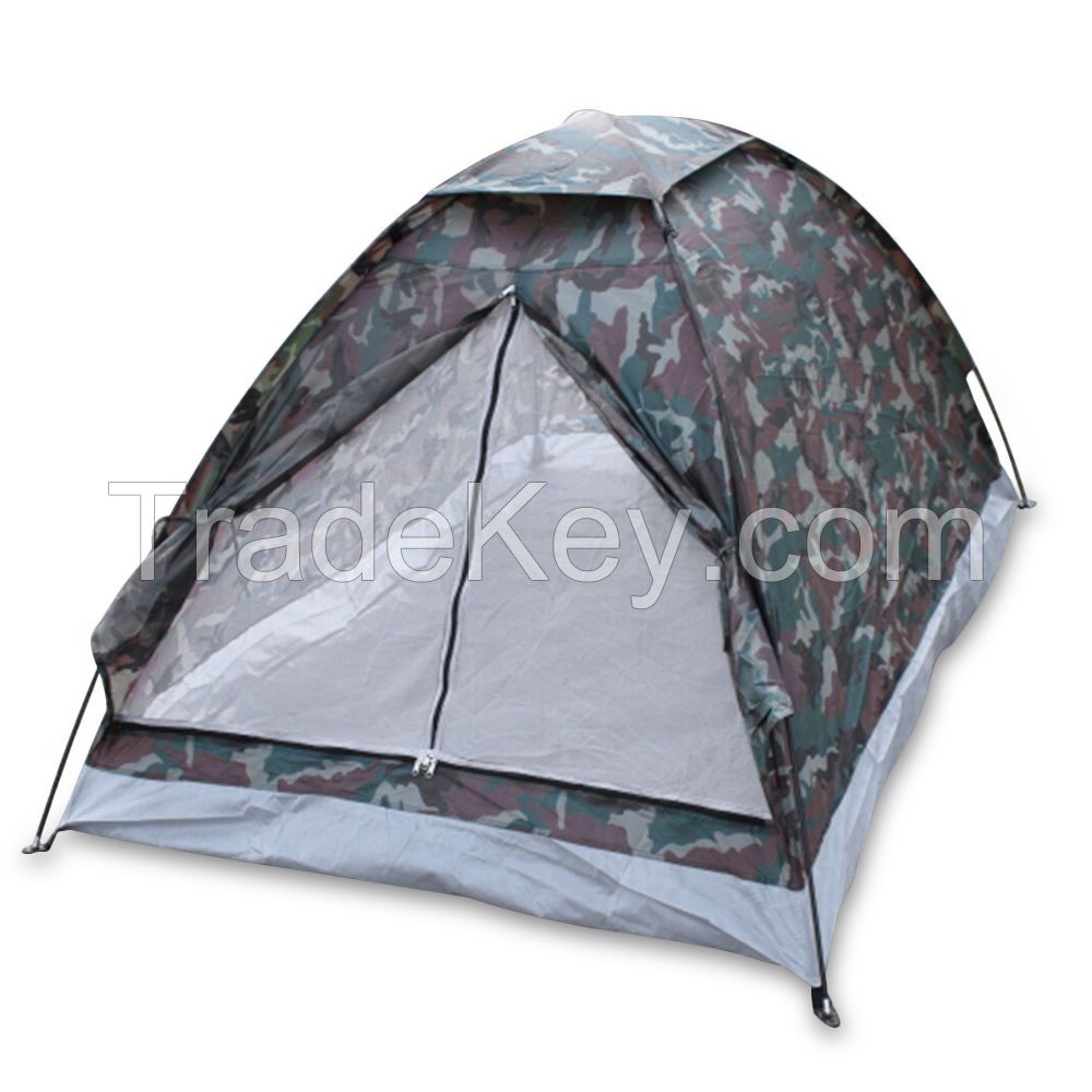 2 Person Camping Tent Rainfly Waterproof Hiking Outdoor Camouflage Single Layer