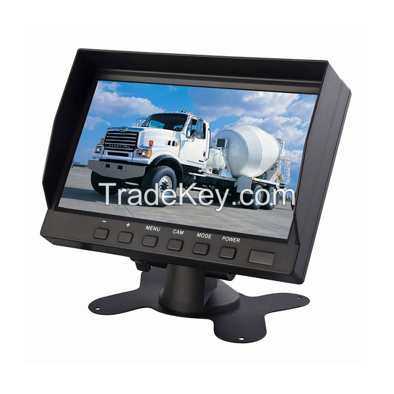 Wholesale Ce Approved 7 Inch High Definition Car Tft Lcd Monitor Jy-m790  With Removable Sunshade For Rear View Camera