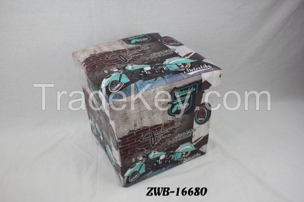 china best manufacturer motorbike printing folding storage stool