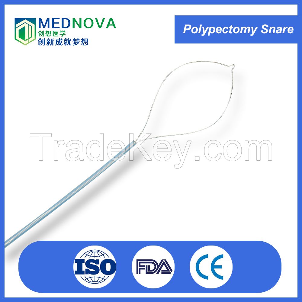 disposable 360 rotatable polypectomy snare with variety of shapes