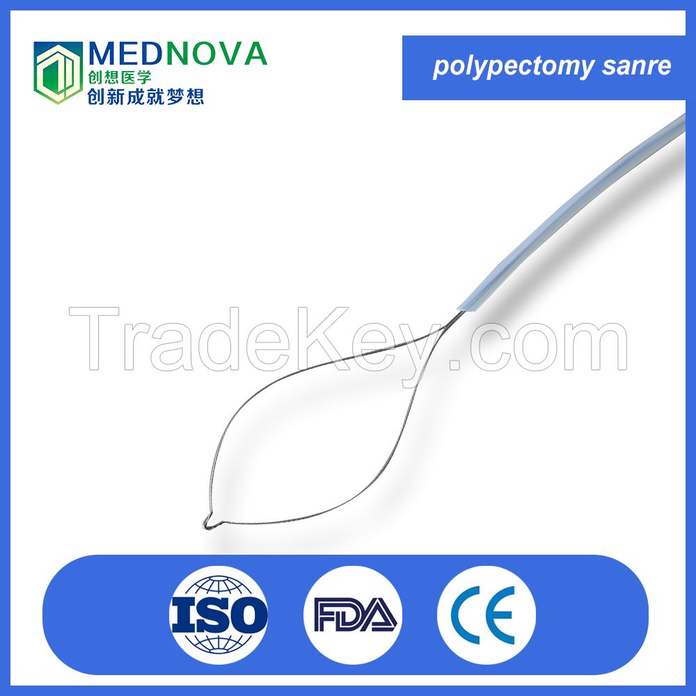 disposable 360 rotatable polypectomy snare with variety of shapes