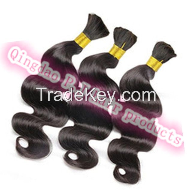 Wholesale Factory Price Human Hair Bulk In Unprocessed Virgin Remy Body Wave Hair