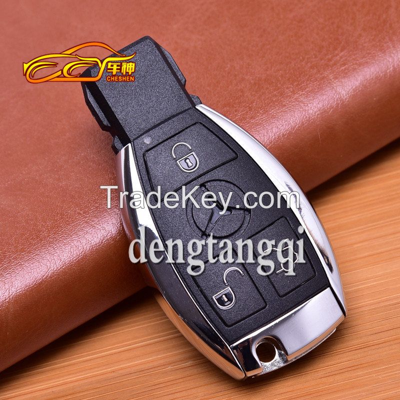 Mercedes-Benz E-Class C-class car replacement smart remote control key shell metal bright side shell