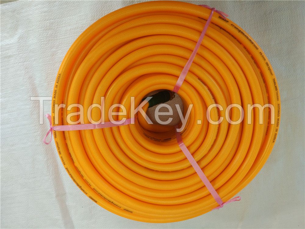 3layers/5layers Yellow Agriculture High Pressure PVC Spray Water Hose/Air Hose/Sprayer Pipe with Korea Quality