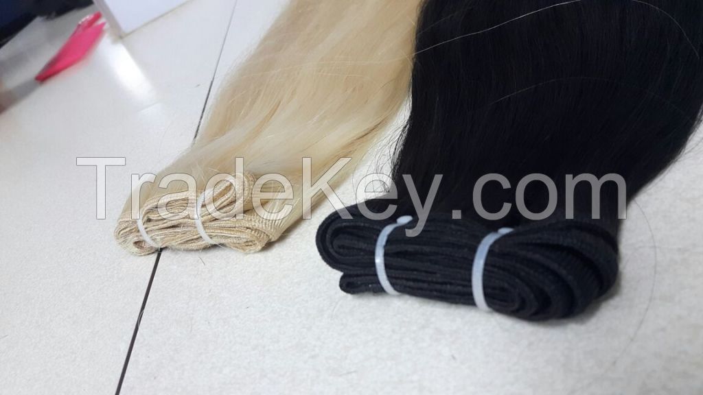 Weft Hair, Virgin Hai,100% human Hair