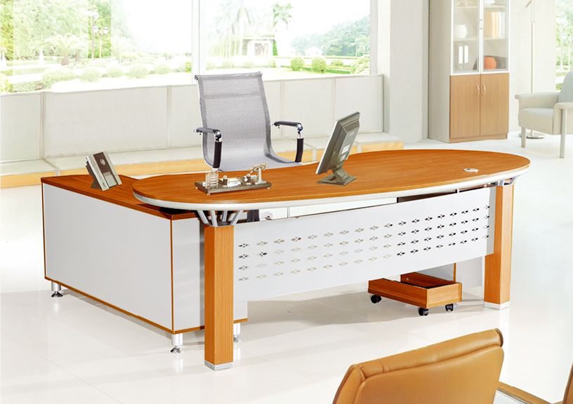 Office desk conference table in high quality wood paper veneer melamine