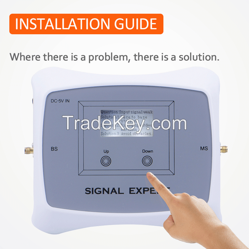 Dual band repeater 2G+3G+4G High gain with LCD intelligent display