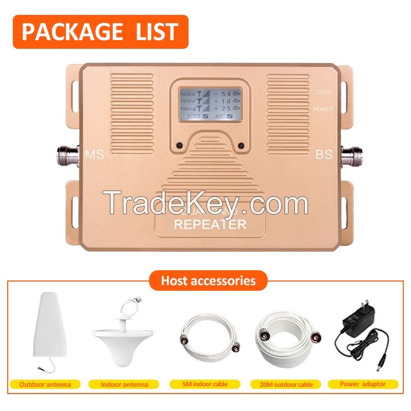 Dual band repeater 2G+3G High gain with LCD intelligent display