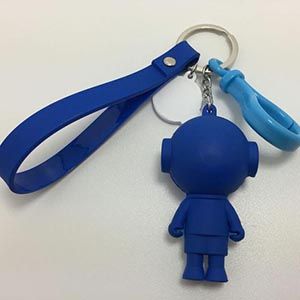 Custom cartoon cute promotional 3d figure 3d characters for keychains bag phone decoration