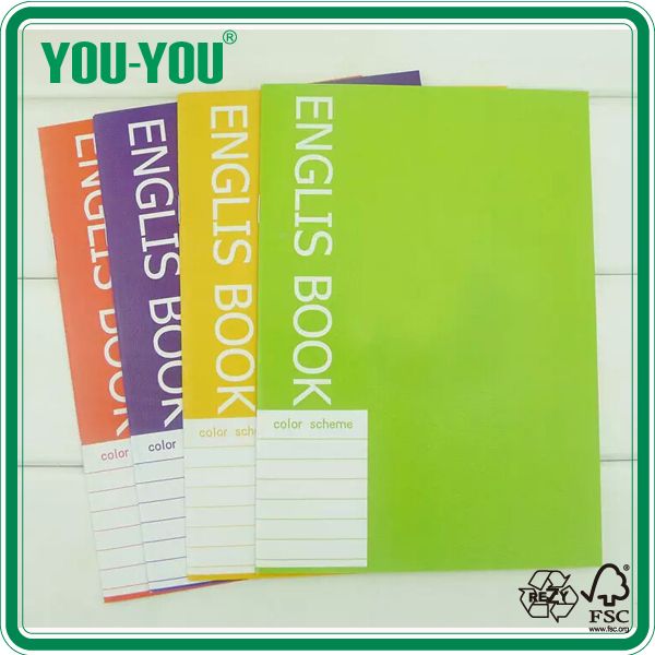 Cheap school exercise book, BTS stapled exercise book
