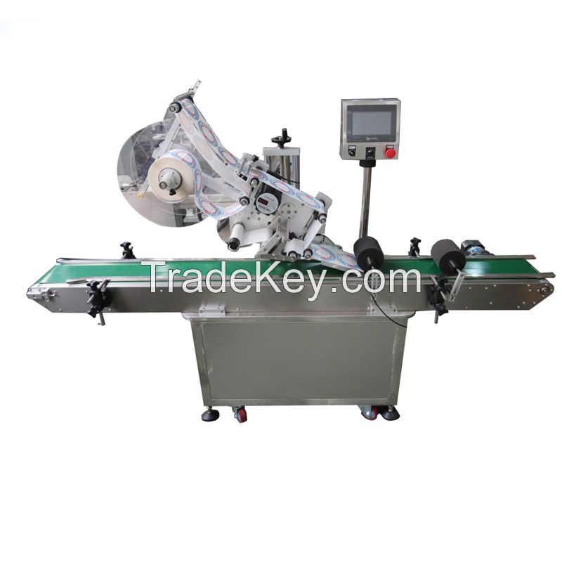 Auto top flat plane labeling machine