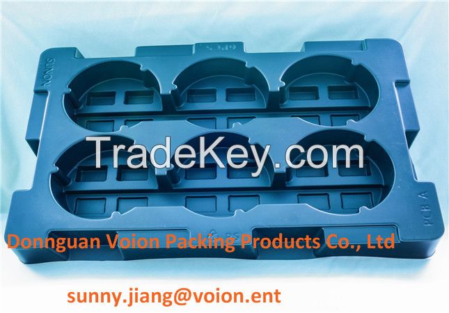 plastic trays packaging for electronice components, hardware with good quality, PVC/PET/PP material