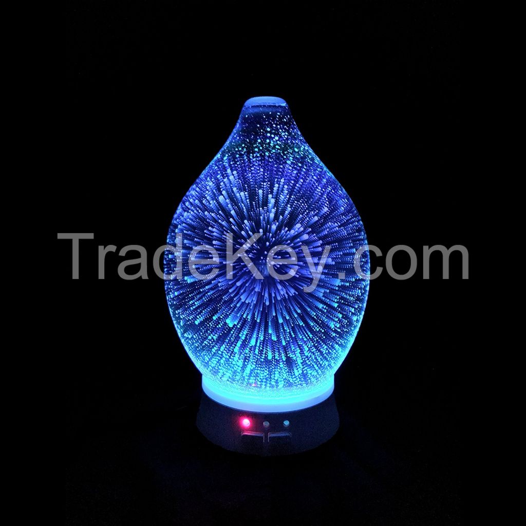 3D Glass Essential Oil Diffuser Humidifier