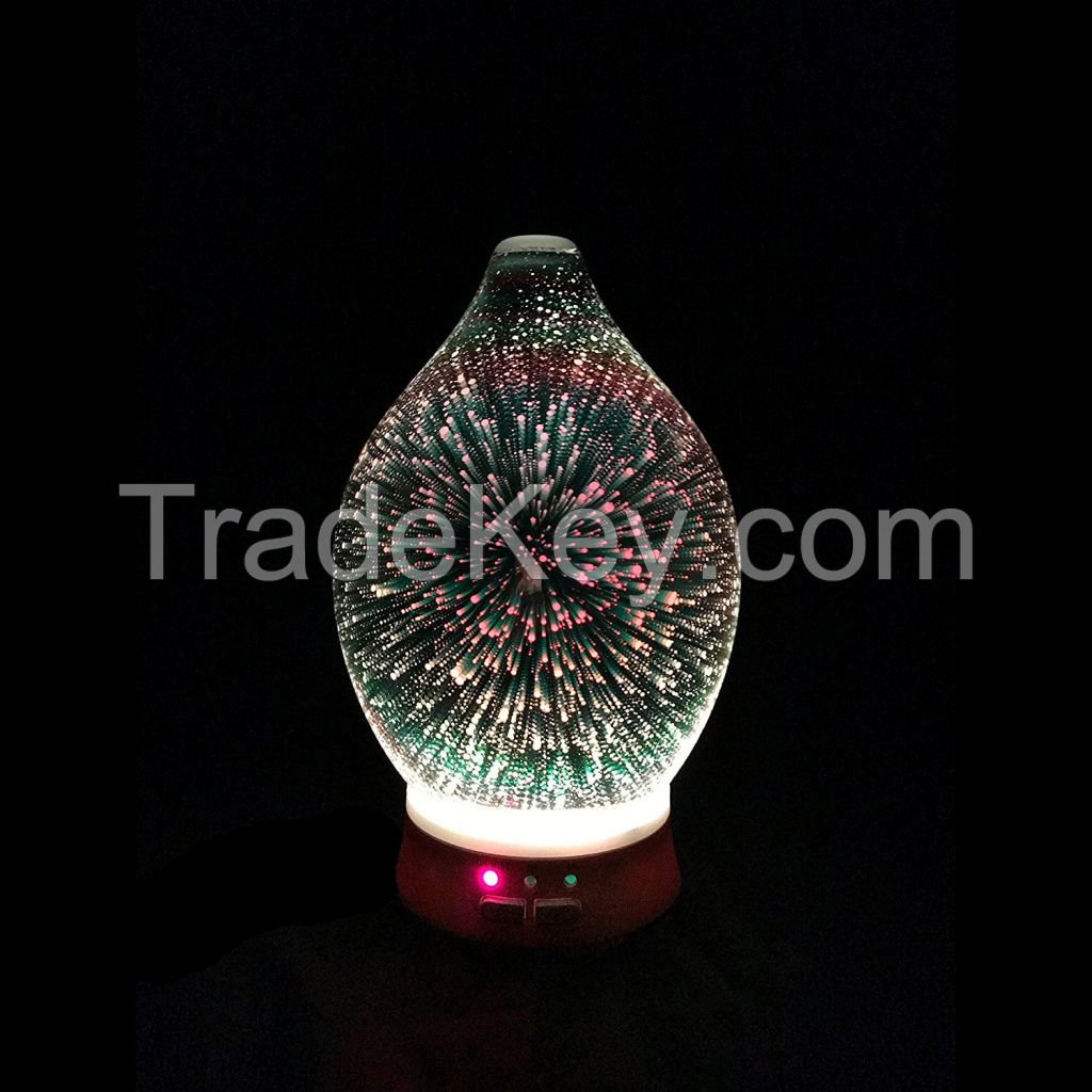3D Glass Essential Oil Diffuser Humidifier