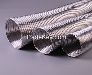 Semi-Rigid Aluminum Duct Extension Foil Tube