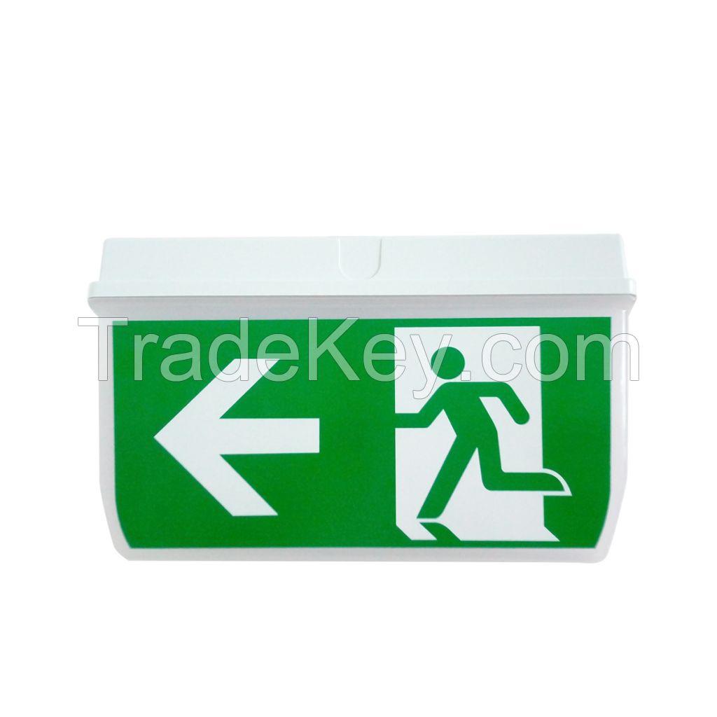 3W 5w 8W IP65 220V double side LED emergency exit sign light