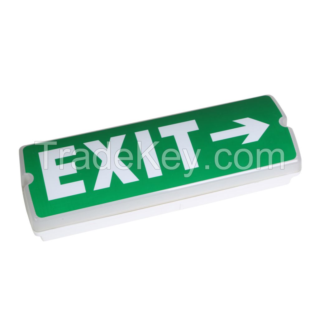 2017 4W LED double side battery backup SAA2293 fire emergency exit sign