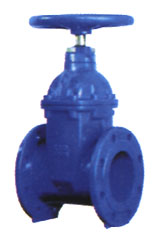 Non-rising stem resilient seated gate valve