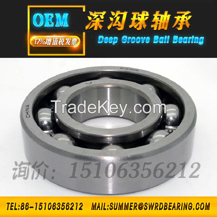 Open Type Widly Used Size 50x110x27 mm Deep Groove Ball Bearing 6310E