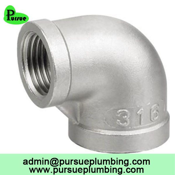 304 316 stainless steel female female FF reducing elbow pipe fitting