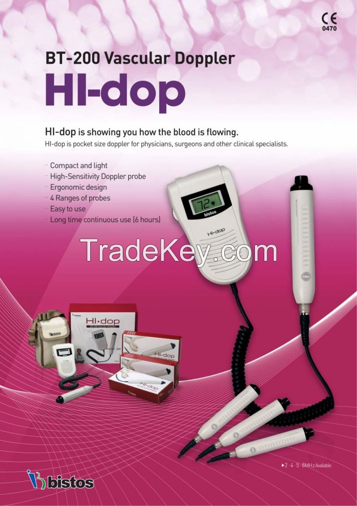 Vascular Doppler with 3 Probes BT-200 Bistos Korea