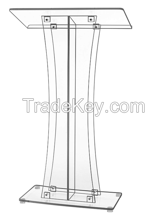 Acrylic Stand up Floor-Standing Church Podium Lectern Pulpit