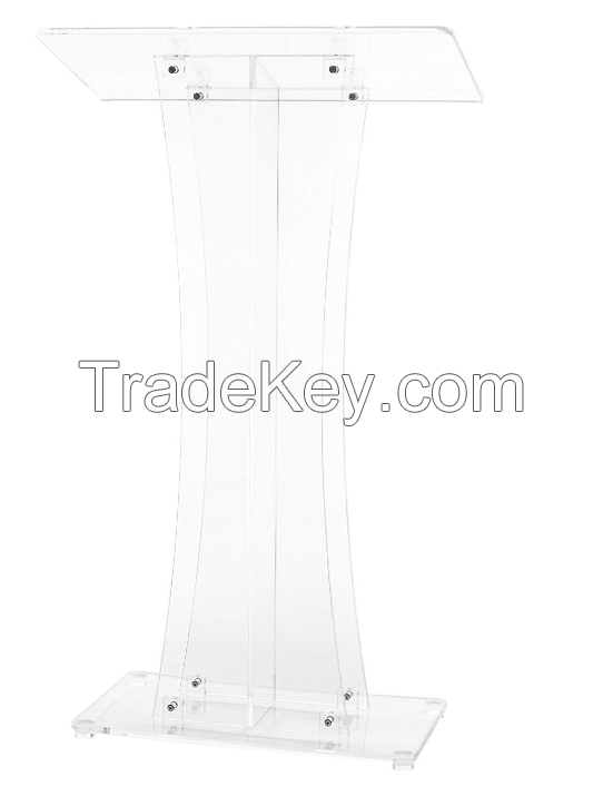 Acrylic Stand up Floor-Standing Church Podium Lectern Pulpit