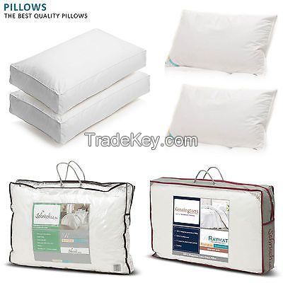 Pure Hungarian Goose Feather Goose Down Pillows Hotel Quality 100% Cotton Cover 