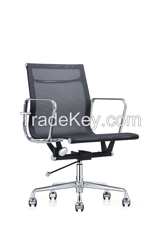 Office staff mesh chair medium back with armrest swivel chair