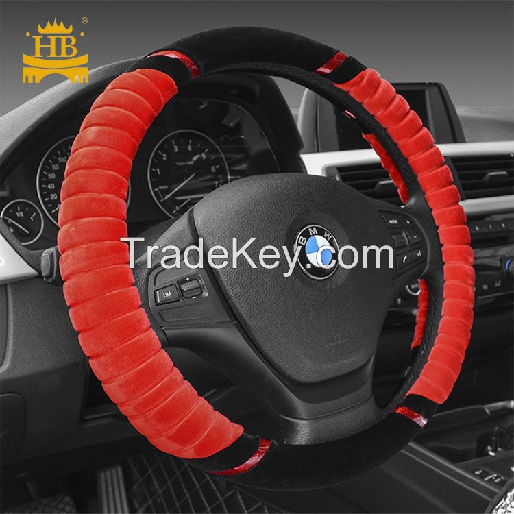 2017 New model winter fur steering wheel cover