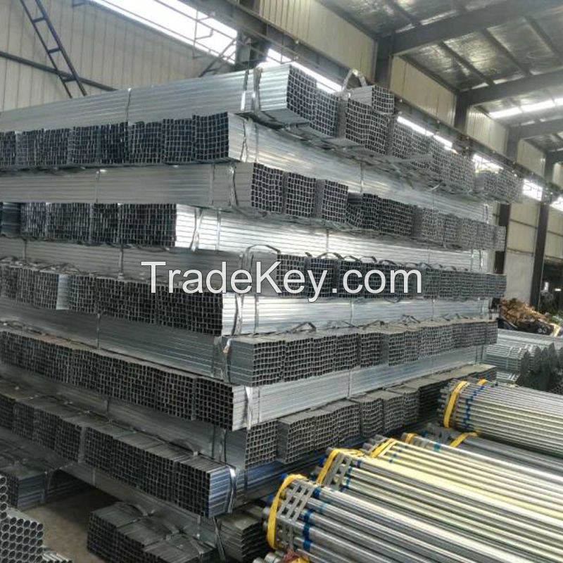 mild steel Hot-dip galvanized pipes, construction material,hollow section