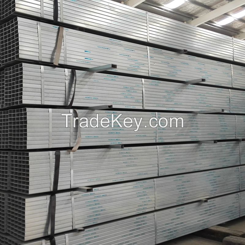 mild steel Hot-dip galvanized pipes, construction material,hollow section