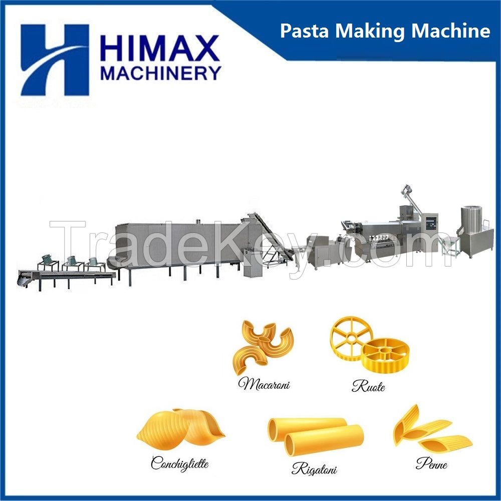 Fully Automatic Italian Noodles Cavatappi Fusilli Conchiglie Penne Manufacturing Line Spaghetti Production Maker Plant Pasta Macaroni Making Machine