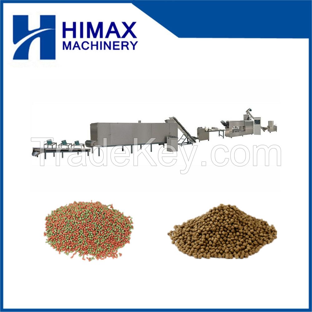 Fully Automatic floating fish feed pet food making machine processing line with CE certificate
