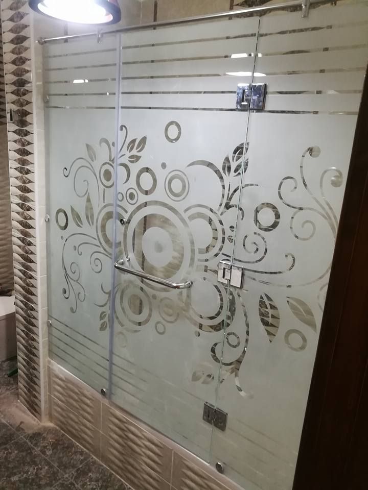Shahe decorative glass Manufacture of frosted glass ,grinding for bathroom,wall,door 