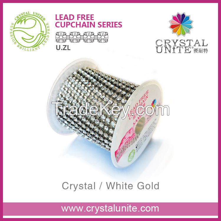 Crystal Unite rhinestone cup chain