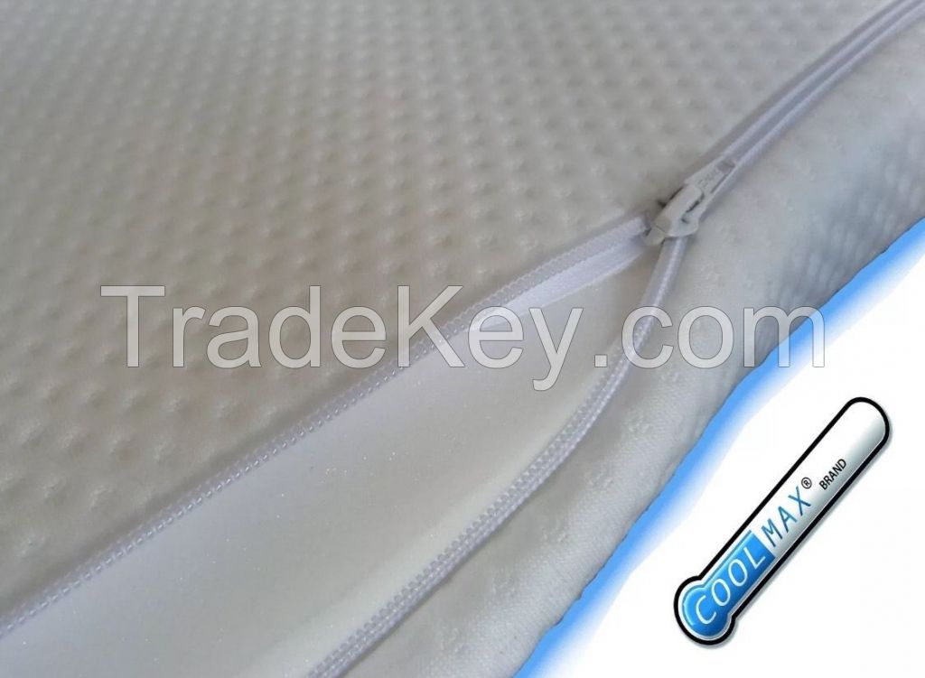 Memory Foam Mattress Topper 140 X 70 X 2.5cm Coolmax Cover Cotbed Cot Bed Junior 