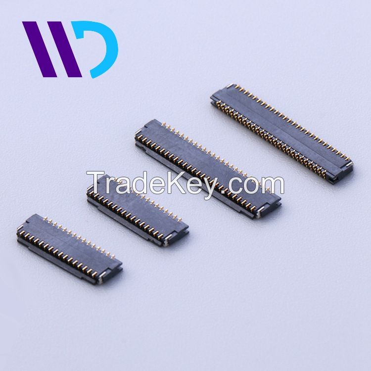 Hot sale R/A SMT under contact female 0.3mm pitch fpc connector for Mobilephone