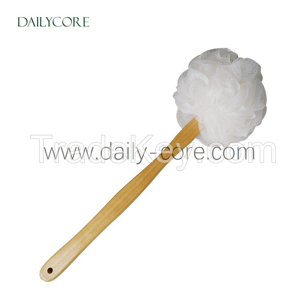 Wooden Shower Mesh Body Brush DC-BB001M