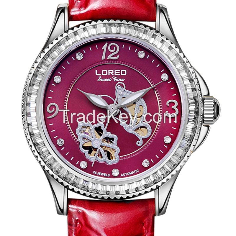 Automatic Mechanical Watch For Women With 5ATM Water Resistance And Luminous Function ,Loreo Brand