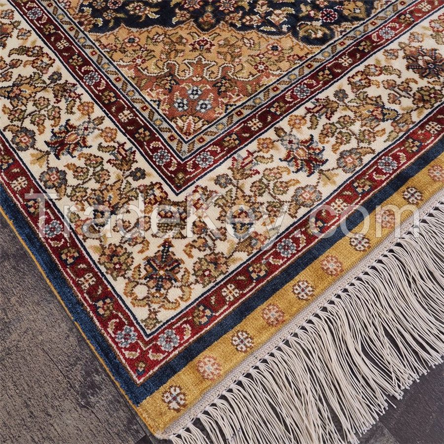 Yilong 2x3ft Persian Area Rugs Handmade Silk Carpet Traditional Oriental Rugs