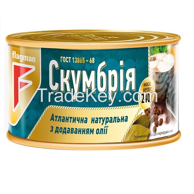 Canned fish in oi