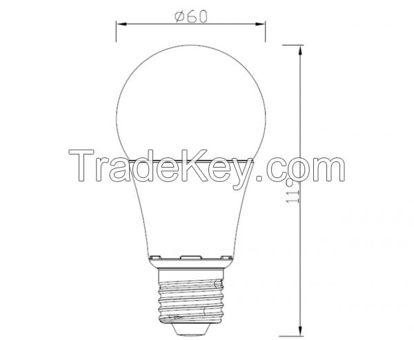LED Bulb (10W, 110-240V) White E27, NON Dimming