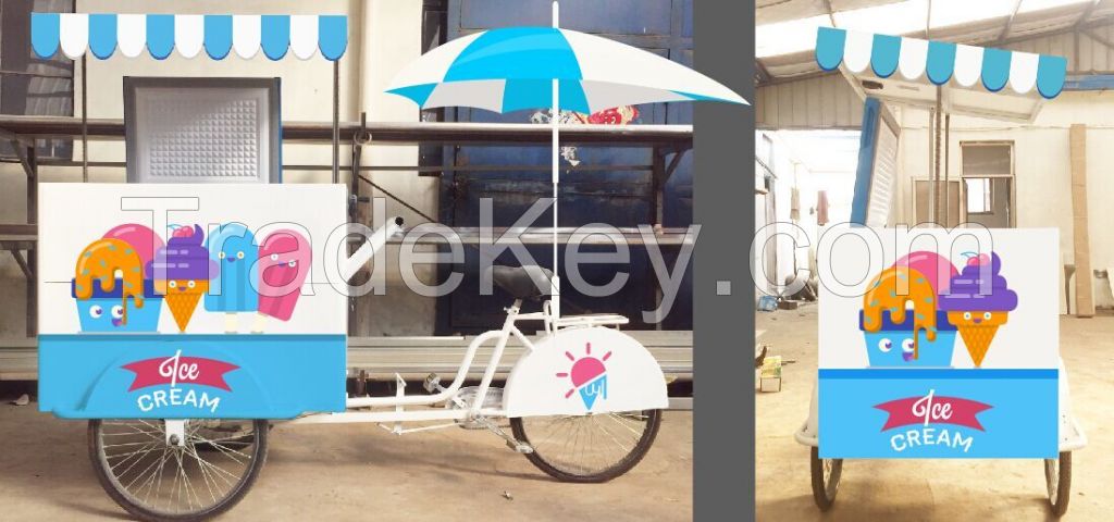 solar ice cream vending cart