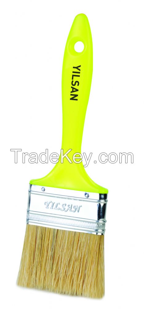 Flat paint brush plastÄ±c handle lux